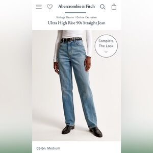 Abercrombie 90s Slim Straight Ultra High Rise